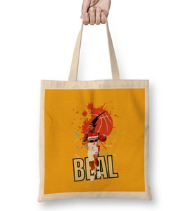 Bradley Beal Vintage Art -Legend Basketball Gift Vintage Retro Style Bez Çanta Uzun Saplı