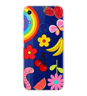PrintiFy Honor 8A ile Uyumlu Water Color 5  Kamera Korumalı Şeffaf  Kılıf