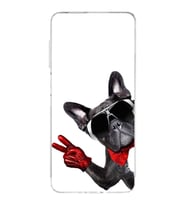 PrintiFy İnfinix Note 30 ile Uyumlu Köpek 2 Kamera Korumalı Şeffaf Kılıf