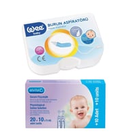 Wee Baby Nasal Burun Aspiratörü + Alvita Serum Fizyolojik 30 Flakon 5 ml HEDİYE