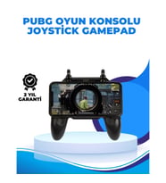 Mey İthalat® Joystickli ve Tetikleyicili PUBG Mobile Gamepad Oyun Kontrolcüsü