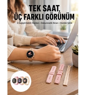 Akıllı Saat – Dokunmatik Ekran, Spor Modu Ve Kalp Atış Sensörü Yeni Nesil