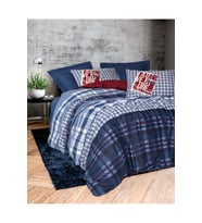 Cotton Box Masculine Çift Kişilik Nevresim Takımı Roger Lacivert