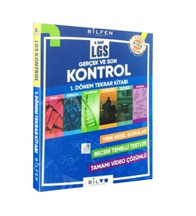 Bilfen Yayınları 8. Sınıf LGS 1. Dönem Gerçek ve Son Kontrol Tekrar Kitabı