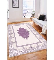 Mor Klasik Göbekli Kaymaz Tabanlı Dekoratif Halı MK74 - 100 x 160 cm