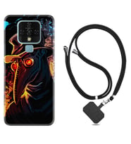 Tecno Camon 16 18P Pova Kılıf Boyun Askılı Silikon Karga 1616