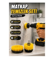 3’lü Matkap Temizlik Fırçası Seti – Farklı Boy Fırça Başlıkları