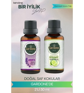 Lavanta + Bergamot ( Oda Kokusu Aroma Terapi Buhurdanlık / Difüzör Yağı ) Set 2 Adet x 30 ML