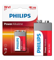 Philips 6LR61-P1B 9 Volt Power Alkalin Pil (Tekli)