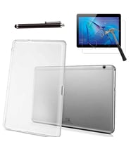 Huawei MediaPad T3 10 inç Uyumlu Şeffaf Kılıf Cam Kalem Set