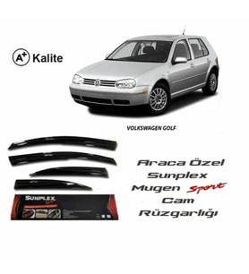 Vw Golf 4 Mugen Cam Rüzgarlığı 1997-2003 arası 4'lü Sunplex (Beyaz)