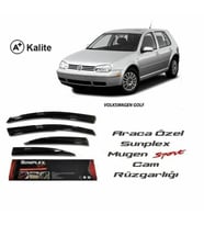 Vw Golf 4 Mugen Cam Rüzgarlığı 1997-2003 arası 4'lü Sunplex (Beyaz)