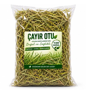 Doğal Çayır Otu Tavşan Ginepig Hamster Kemirgen Yemi – Kurutulmuş Lifli Katkısız Ot 1000GR