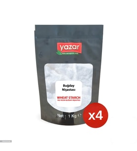 1 Kg x 4 Paket Yazar Buğday Nişastası