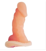 Xtra Sleve Ten Dokulu Realistik Penis Kılıfı Vantuzlu Dildo Penis