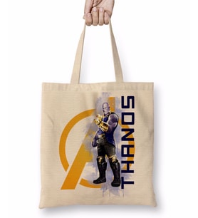 Avengers Thanos Bez Çanta Uzun Saplı