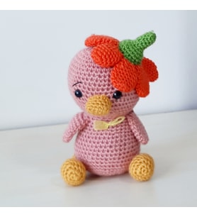 Amigurumi Örgü Oyuncak Civciv Gülkurusu (Karışık)