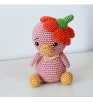 Amigurumi Örgü Oyuncak Civciv Gülkurusu (Karışık)