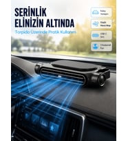 Araç Koltuk Başlığı Soğutucu Fan USB Şarjlı 3 Kademeli Sessiz Boyun Serinletici