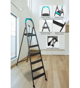 Doğrular 51305 Riser 5+1 Plastik Basamaklı Merdiven