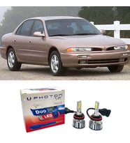 Mitsubishi Galant Led Xenon Uzun + Kısa Far Ampulü H4 Duo Yeni Seri Beyaz 1994 - 1997