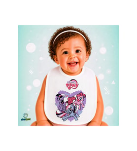 Pony Keten Bebek Mama Önlüğü – Yumuşak, Emici, Yıkanabilir, Özel Tasarım P161