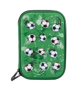 Petityu Futbol Halı Saha Top Büyük Boy Yeşil Top Desenli Erkek Çocuk Kalem Kutu