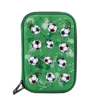 Petityu Futbol Halı Saha Top Büyük Boy Yeşil Top Desenli Erkek Çocuk Kalem Kutu