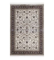 ARTEMİS HALI SİLK - 05160B - BORDO İPEK HALI KREMİ 160X230 (Çok Renkli)