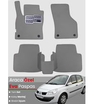 RENAULT SCENİC 2 (2002-2009) Uyumlu EVA Paspas Tam Set–Oto Paspas,Araca Özel,Kolay Montaj