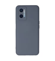 Oppo A96 Kılıf Nano İçi Kadife Silikon - Gri