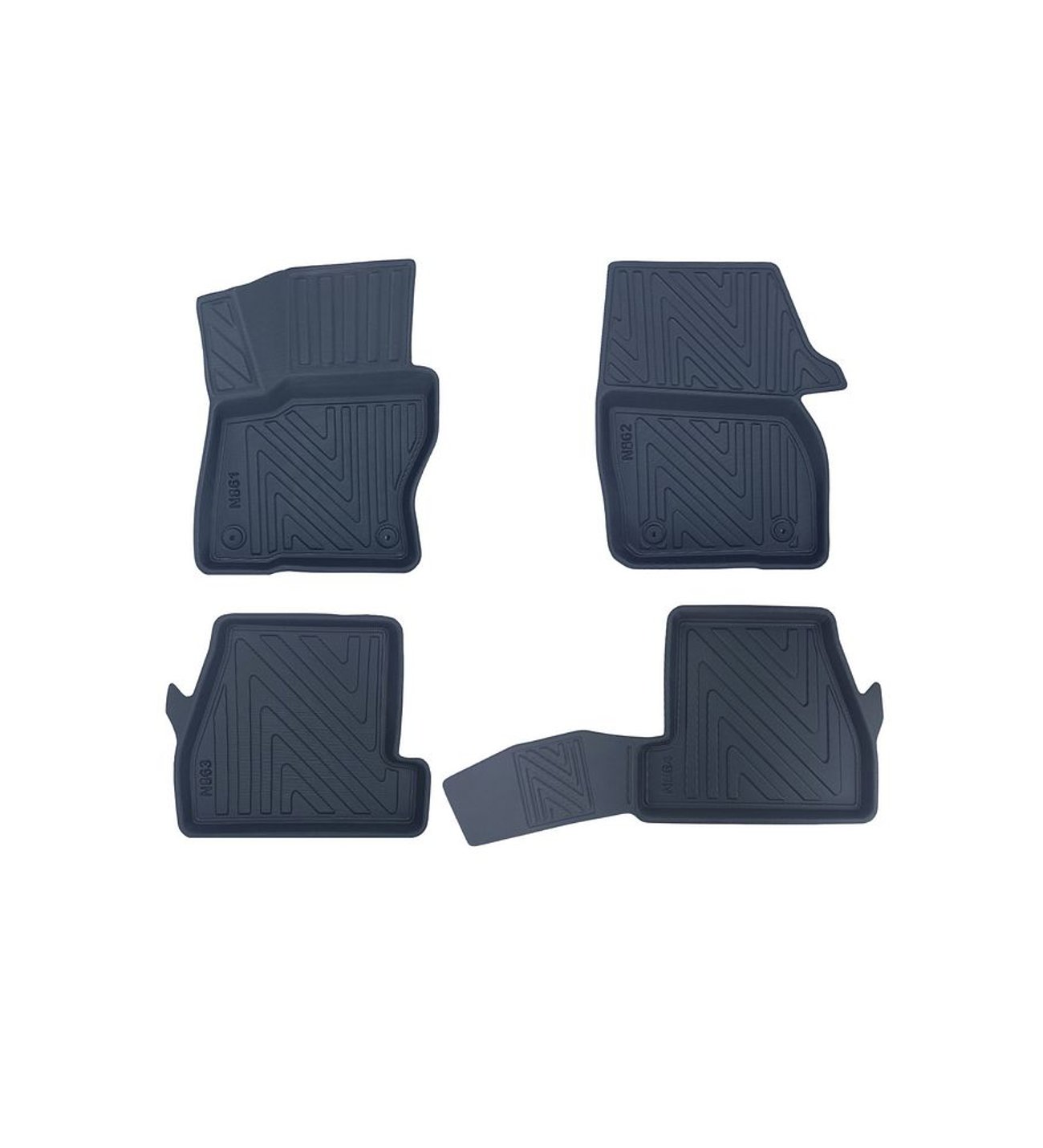 Ford Focus 3 2011-2014 ile Uyumlu Carbon Desenli Ultra Premium Havuzlu Oto Paspas