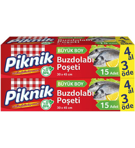 Buzdolabı Poşeti 4Al3Öde Büyük 15'Lİ