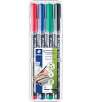 Staedtler 317 Wp4 Permanent Markör M 4'Lü Set 1.0 Mm (Standart)