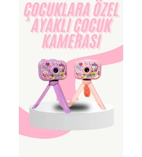 Çocuk Için Eğitici Video Kamera Ayaklı Mini Fotoğraf Makinesi