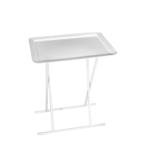 Adore Mobilya Handy Mate Tepsili Katlanabilir Sehpa - Beyaz 52x66x32,5 cm (GxYxD)