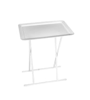 Adore Mobilya Handy Mate Tepsili Katlanabilir Sehpa - Beyaz 52x66x32,5 cm (GxYxD)