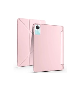 Xiaomi Redmi Pad SE 4G Kılıf Kalemlikli Mars Tablet Kılıfı - Rose Gold