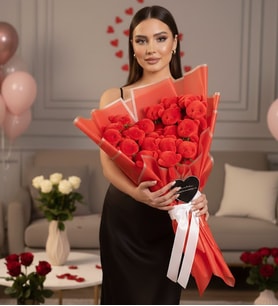 Deluxe 19’lu Kırmızı Peluş Ayıcık Buketi Anneler Günü Özel Tasarım 65 Cm Aynalı Mesajlı Dev Buket Anneye Kıza Eşe Hediye
