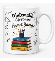ÖĞRETMENLER GÜNÜNE ÖZEL KUPA Matematik öğretmeninize anlamlı ve özel bir hediye