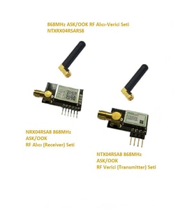 868MHz ASK/OOK RF Alıcı Verici Seti (NTXRX04RSARS8)