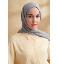 GRİ Armanda Pamuk Modal Aden Desen Şal 3355
