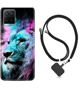 Vivo Y11S Y21S Y20 Y20S Y70 Kılıf Boyun Askılı Silikon Pink Blue Leon 1603