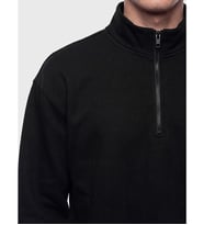 LC WAIKIKI Siyah Dik Yaka Kalın Erkek Sweatshirt