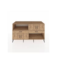 Kronos Konsol 3 Raflı 2 Çekmeceli 4 Kapaklı 176x59x99 Çam-Çam