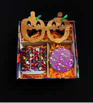 Mor İskelet Halloween Tasarımlı Cadılar Bayramı Hediye Seti