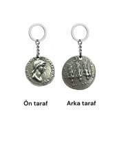 Julia Agrippina Roma İmparatoriçesi Figürlü Çift Taraflı Metal Anahtarlık –1 Adet – Unisex Tasarım
