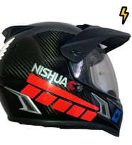 Şerit Tasarımlı Reflektif Kırmızı Motosiklet Kask Sticker Çınar Extreme