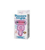 Censan Plasure Tongue Titreşimli Klitoris Uyarıcılı Şeffaf Penis Kılıfı