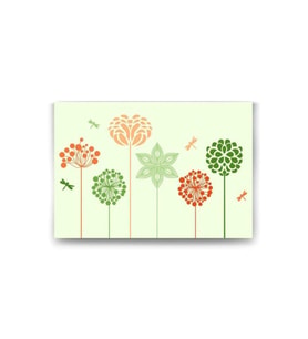 Çiçek Figürleri Tablo - 105595 - 50x70 Cm